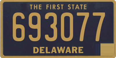 DE license plate 693077