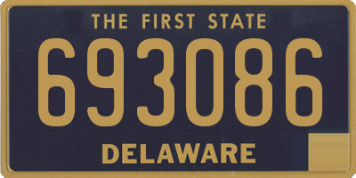 DE license plate 693086