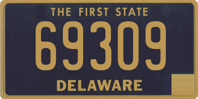 DE license plate 69309