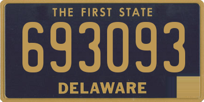 DE license plate 693093