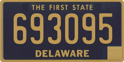 DE license plate 693095