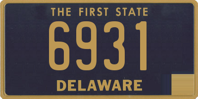 DE license plate 6931