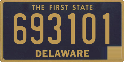 DE license plate 693101