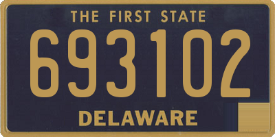 DE license plate 693102