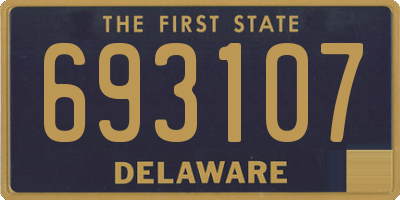 DE license plate 693107