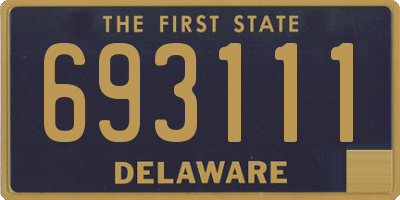 DE license plate 693111