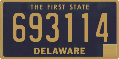 DE license plate 693114