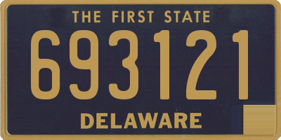 DE license plate 693121