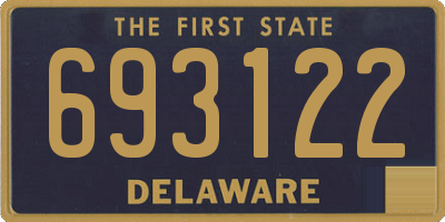 DE license plate 693122