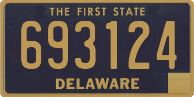 DE license plate 693124