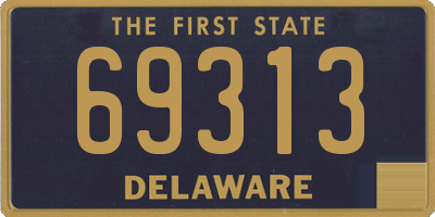 DE license plate 69313