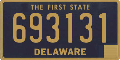 DE license plate 693131