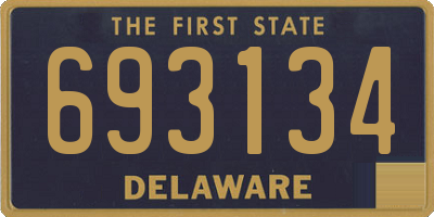 DE license plate 693134