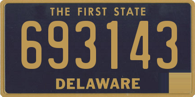 DE license plate 693143
