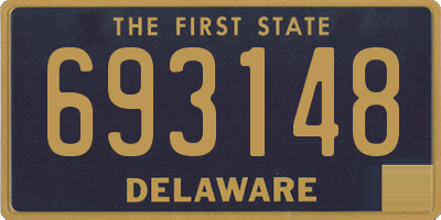DE license plate 693148