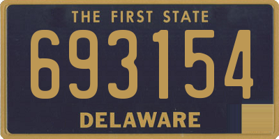 DE license plate 693154