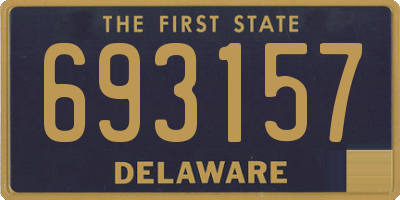 DE license plate 693157