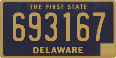 DE license plate 693167