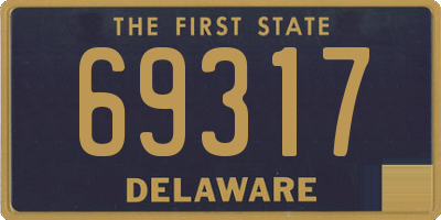 DE license plate 69317