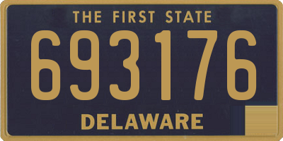 DE license plate 693176