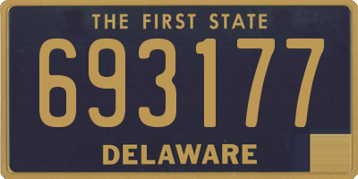 DE license plate 693177