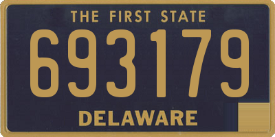 DE license plate 693179