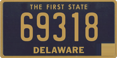 DE license plate 69318