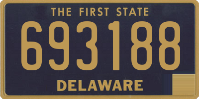 DE license plate 693188