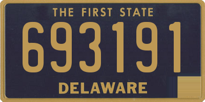 DE license plate 693191
