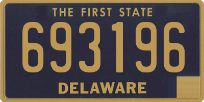 DE license plate 693196