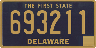 DE license plate 693211
