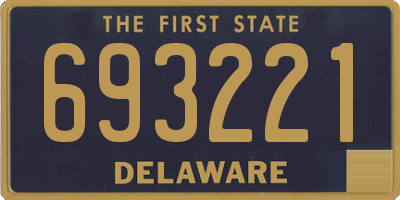 DE license plate 693221