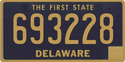 DE license plate 693228