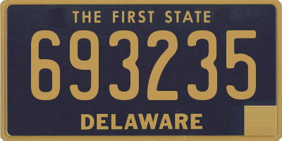 DE license plate 693235
