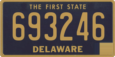DE license plate 693246