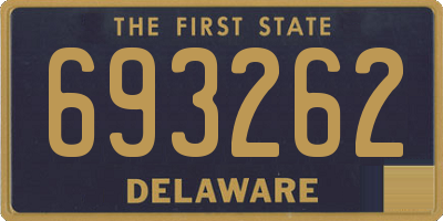 DE license plate 693262