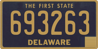 DE license plate 693263