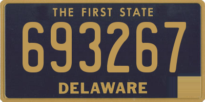 DE license plate 693267