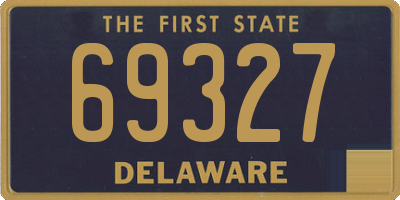 DE license plate 69327