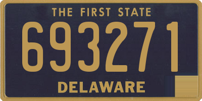 DE license plate 693271