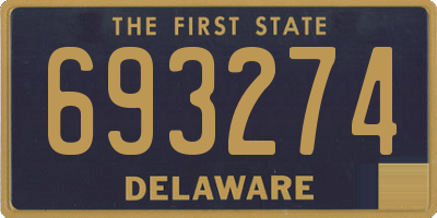 DE license plate 693274