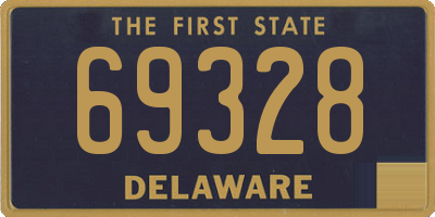 DE license plate 69328