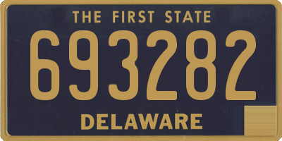 DE license plate 693282