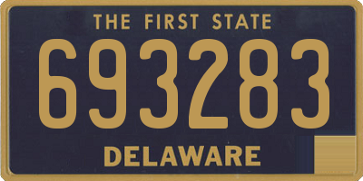 DE license plate 693283