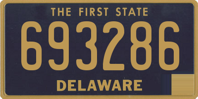 DE license plate 693286