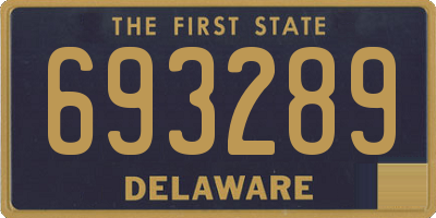DE license plate 693289
