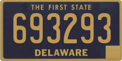 DE license plate 693293