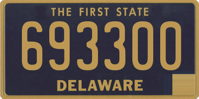 DE license plate 693300