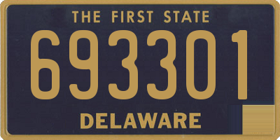 DE license plate 693301