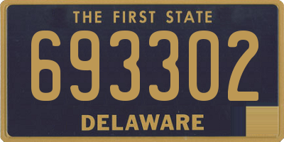 DE license plate 693302